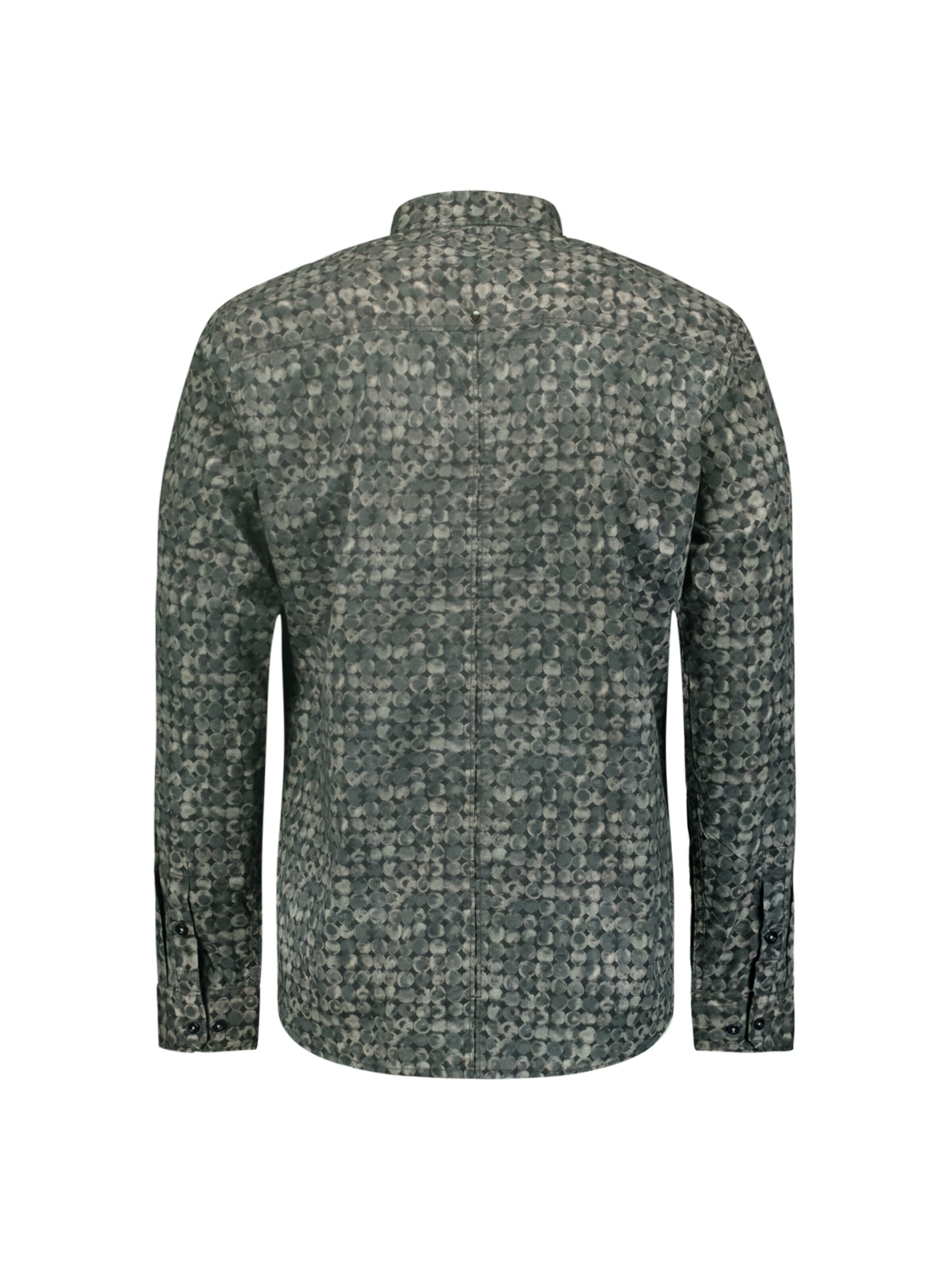 No Excess Regular Fit Hemd in Grün