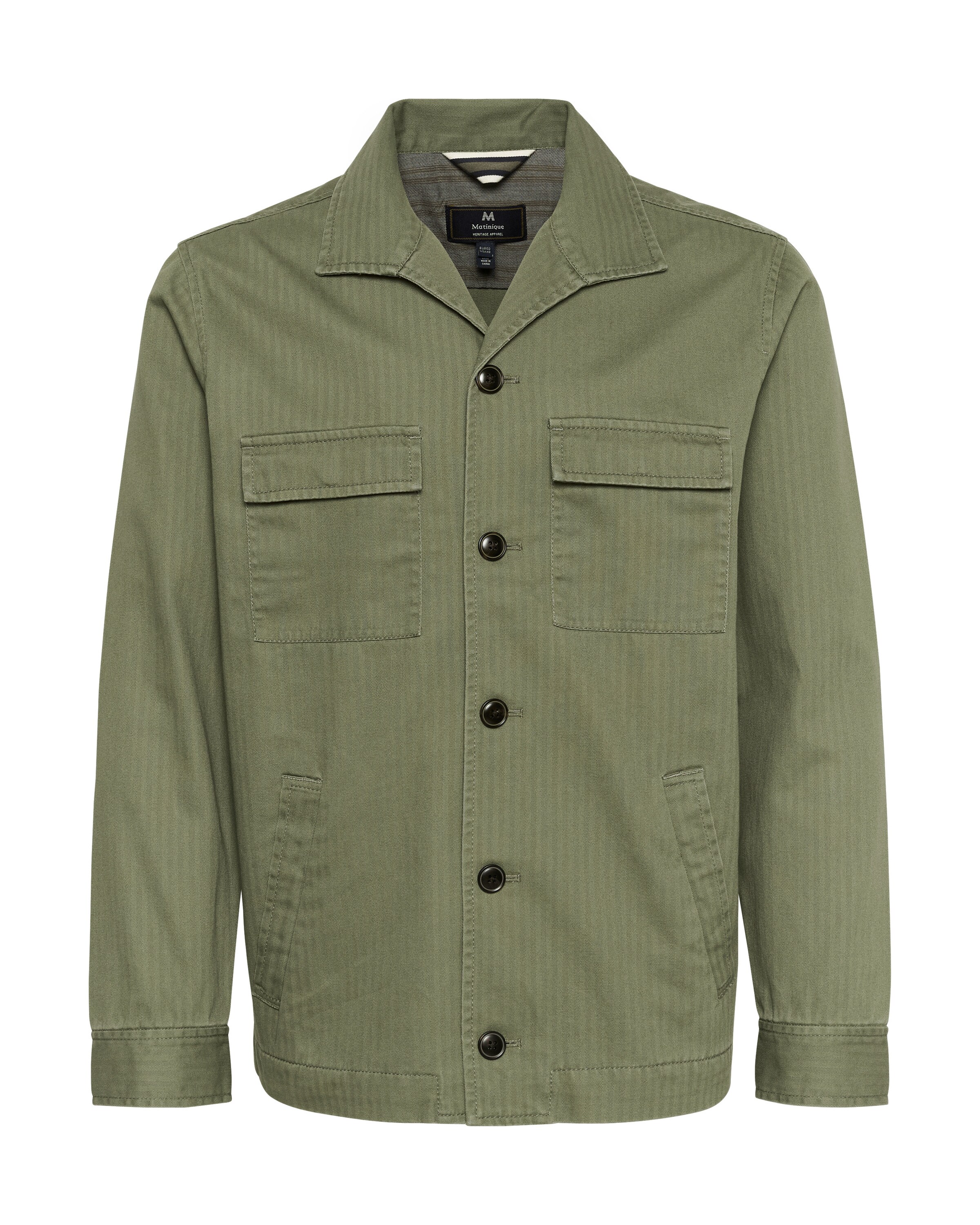 Matinique Overgangsjakke 'Landen' i grøn: forside