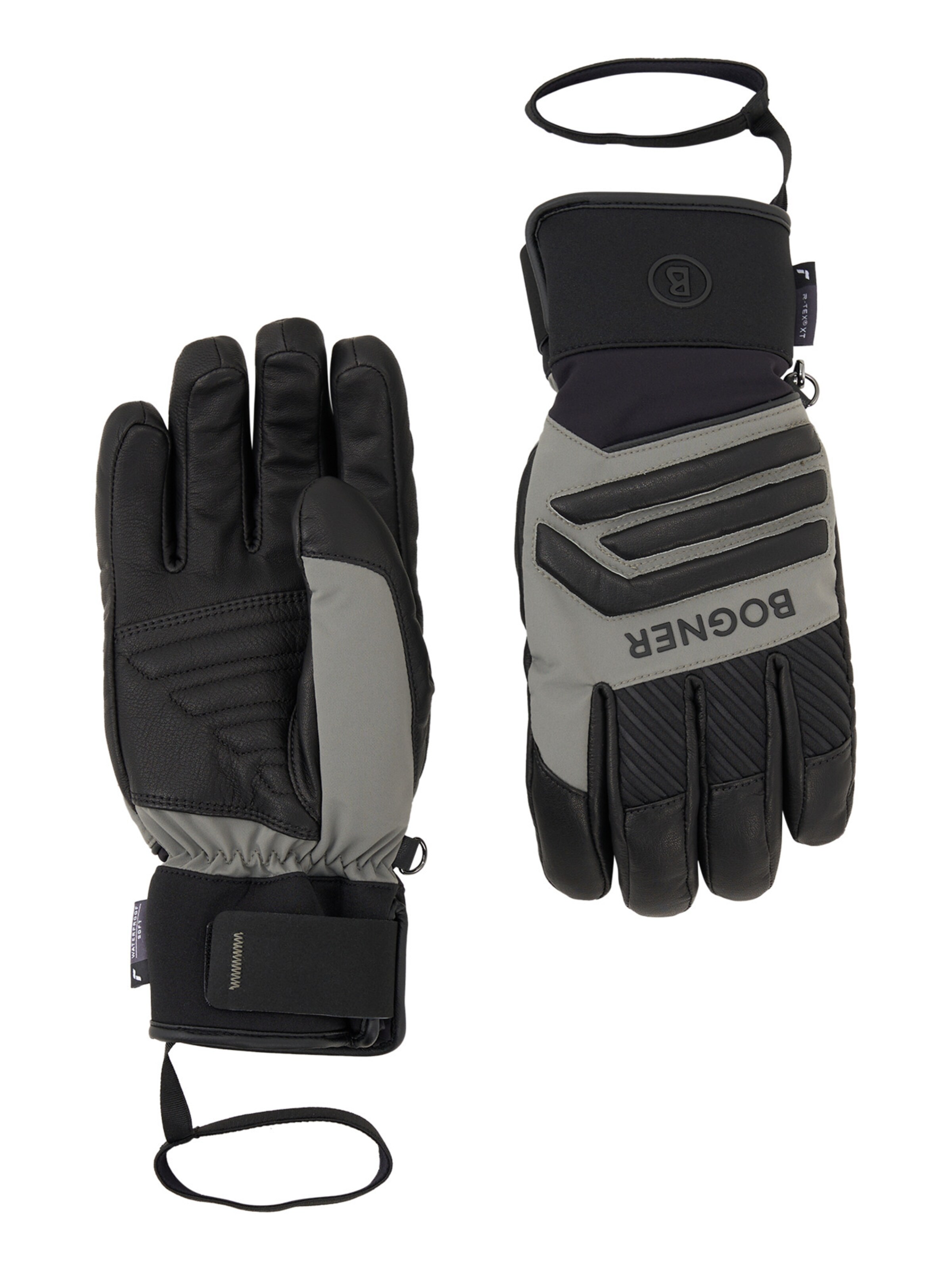 BOGNER Handschuhe 'Alex' in Grau: Vorderseite