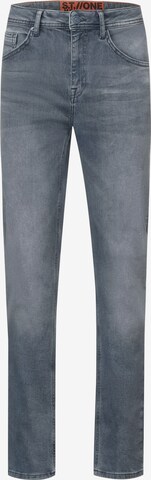Street One MEN Slim fit Jeans in Grey: front