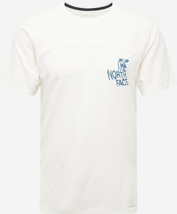 balta THE NORTH FACE Sportiniai marškinėliai 'SUNRISER': priekis