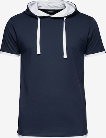 Ombre T-Shirt in Blau: Vorderseite