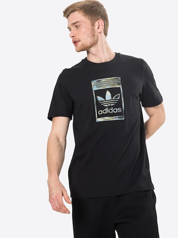 ADIDAS ORIGINALS Shirt in Black: front