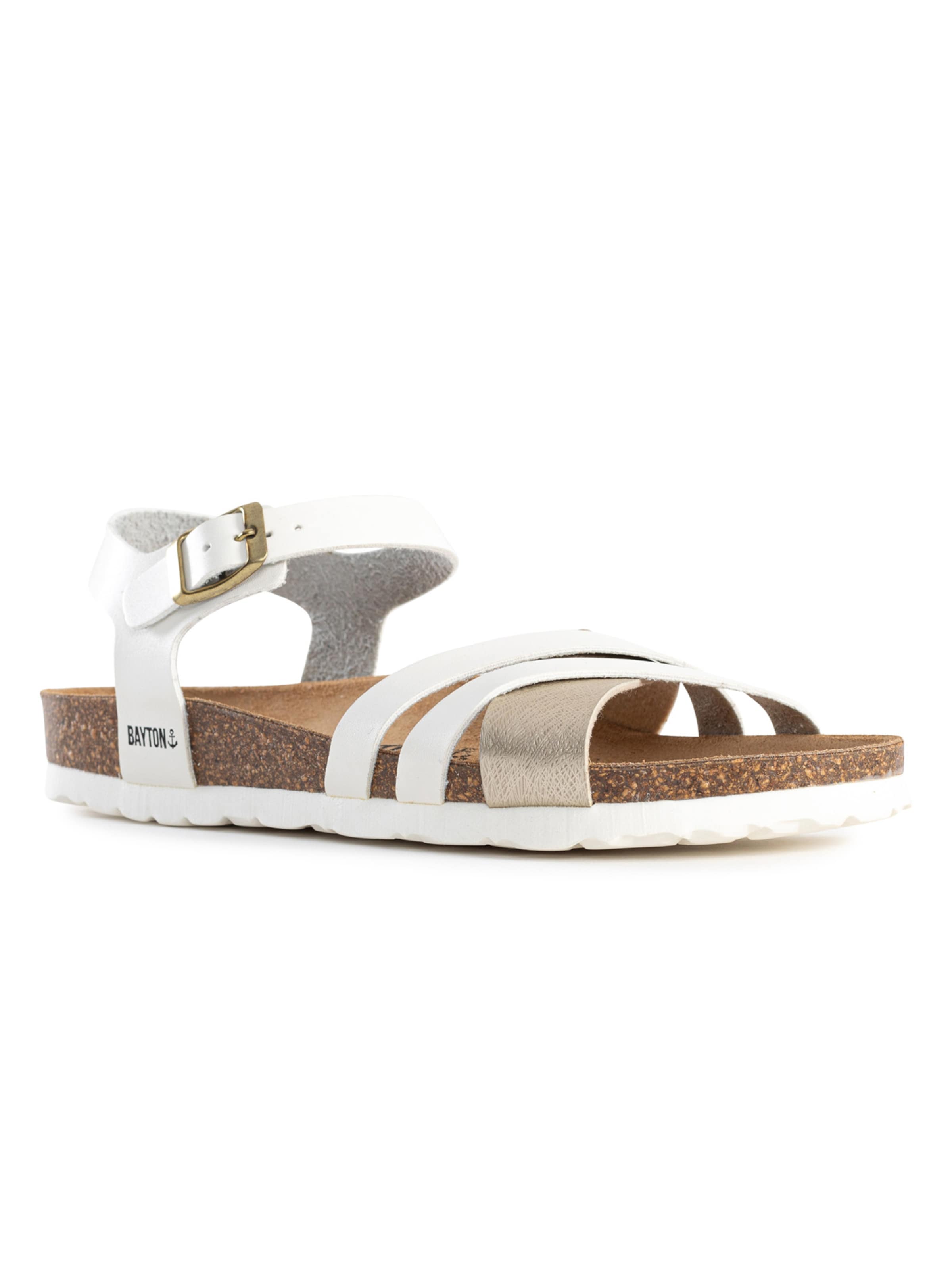 Bayton - Sandalias con hebilla 'Denia' en blanco
