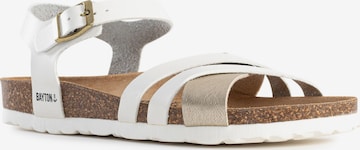 Bayton - Sandalias con hebilla 'Denia' en blanco