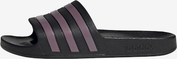 ADIDAS PERFORMANCE Beach & Pool Shoes 'Aqua Adilette' in Black: front
