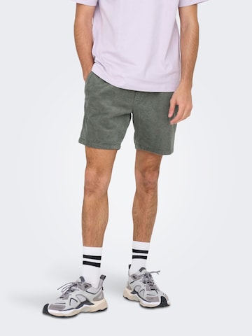 Only & Sons Regular Broek in Grijs: voorkant