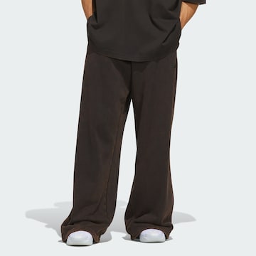 ADIDAS PERFORMANCE Wide leg Sportbroek in Zwart: voorkant