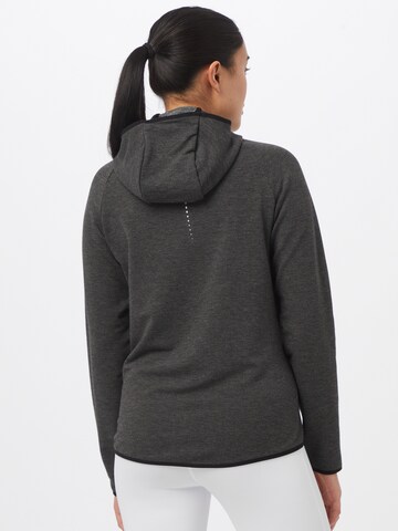 ODLO Athletic Zip-Up Hoodie in Black