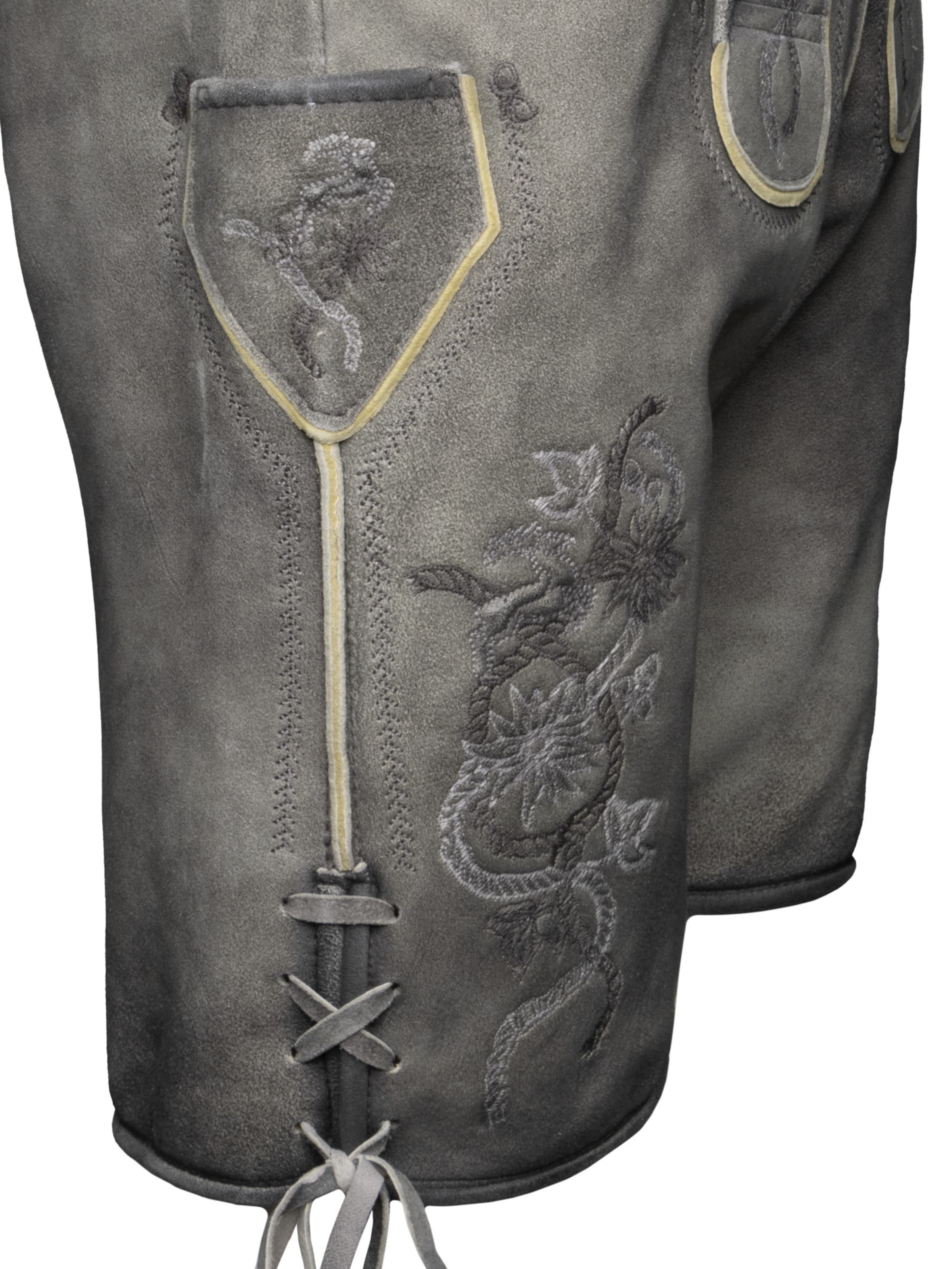 Krüger Buam Regular Traditional pants 'Mirko' in Grey