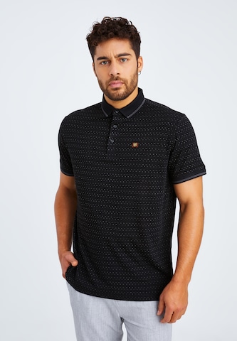 Leif Nelson Poloshirt 'LN-55380' in Schwarz: predná strana