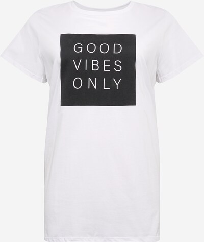 Noisy May Curve T-shirt 'ZODIAC' en noir / blanc, Vue avec produit