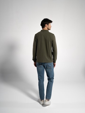 GORG Shirt 'Herren Langarm Poloshirt aus 100% Bio-Baumwolle' in Bruin