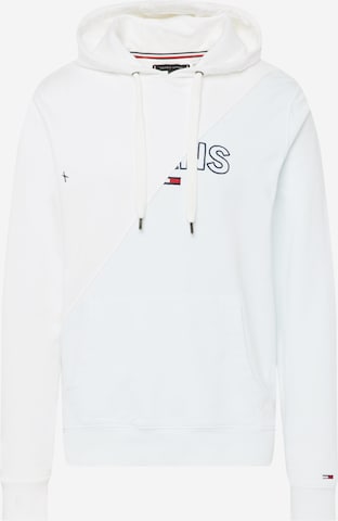 Sweat-shirt Tommy Jeans en blanc : devant