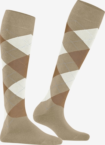 BURLINGTON Over the Knee Socks 'Queen' in Beige: front