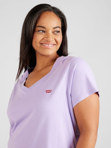 Levi's® Plus Shirt 'Perfect Vneck Tee' in Lila