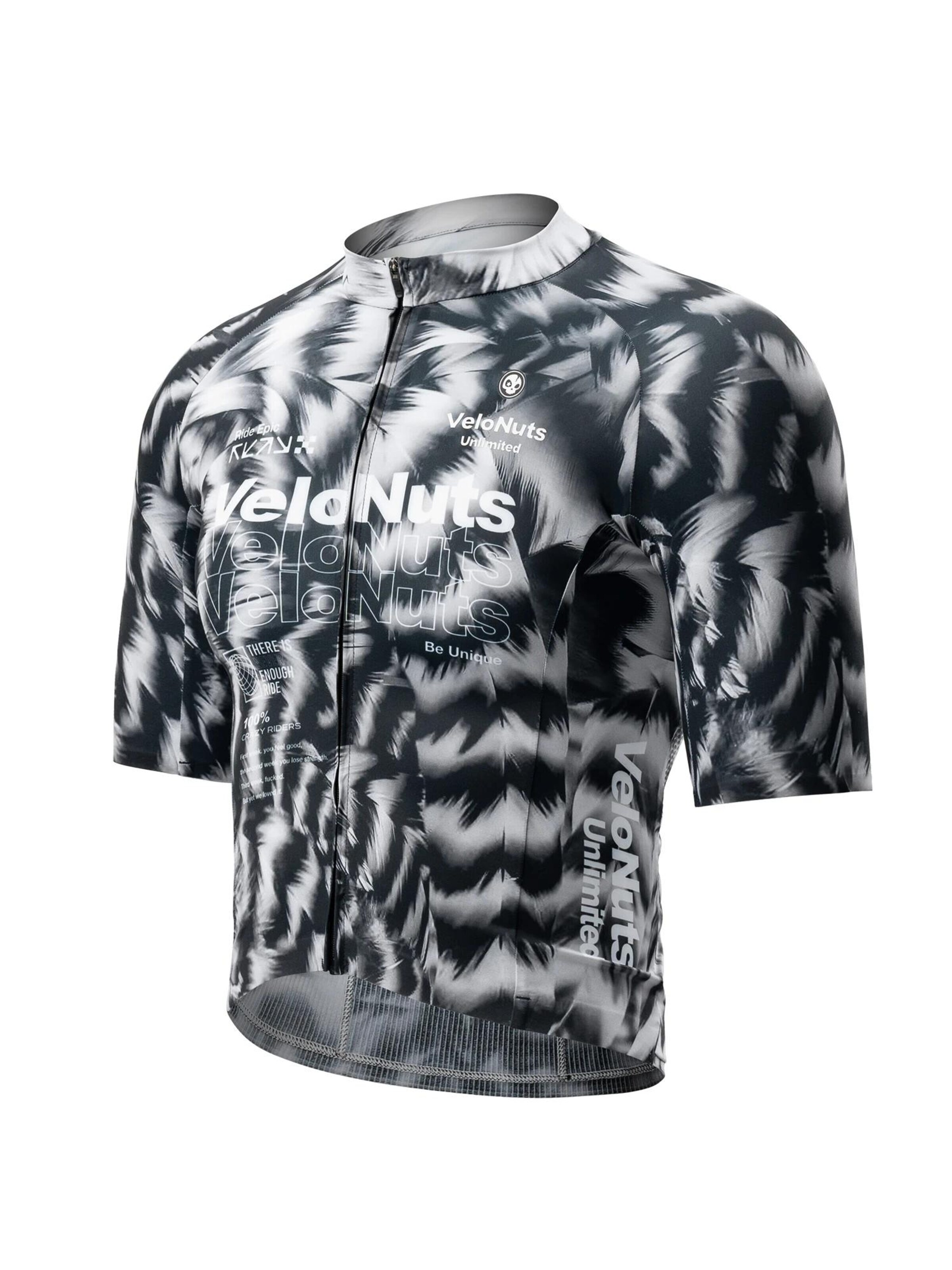 VeloNuts Jersey 'Damen Kurzarm Fahrradtrikot Atmungsaktiv Sommer' in Grey: front