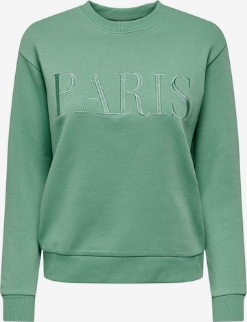 JDY Sweatshirt in Green: front