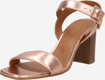 Dorothy Perkins Sandalen met riem 'Dani' in Goud: voorkant