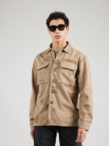 REPLAY Between-Season Jacket in Brown: front