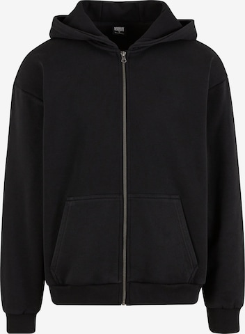 Veste de survêtement Urban Classics en noir : devant