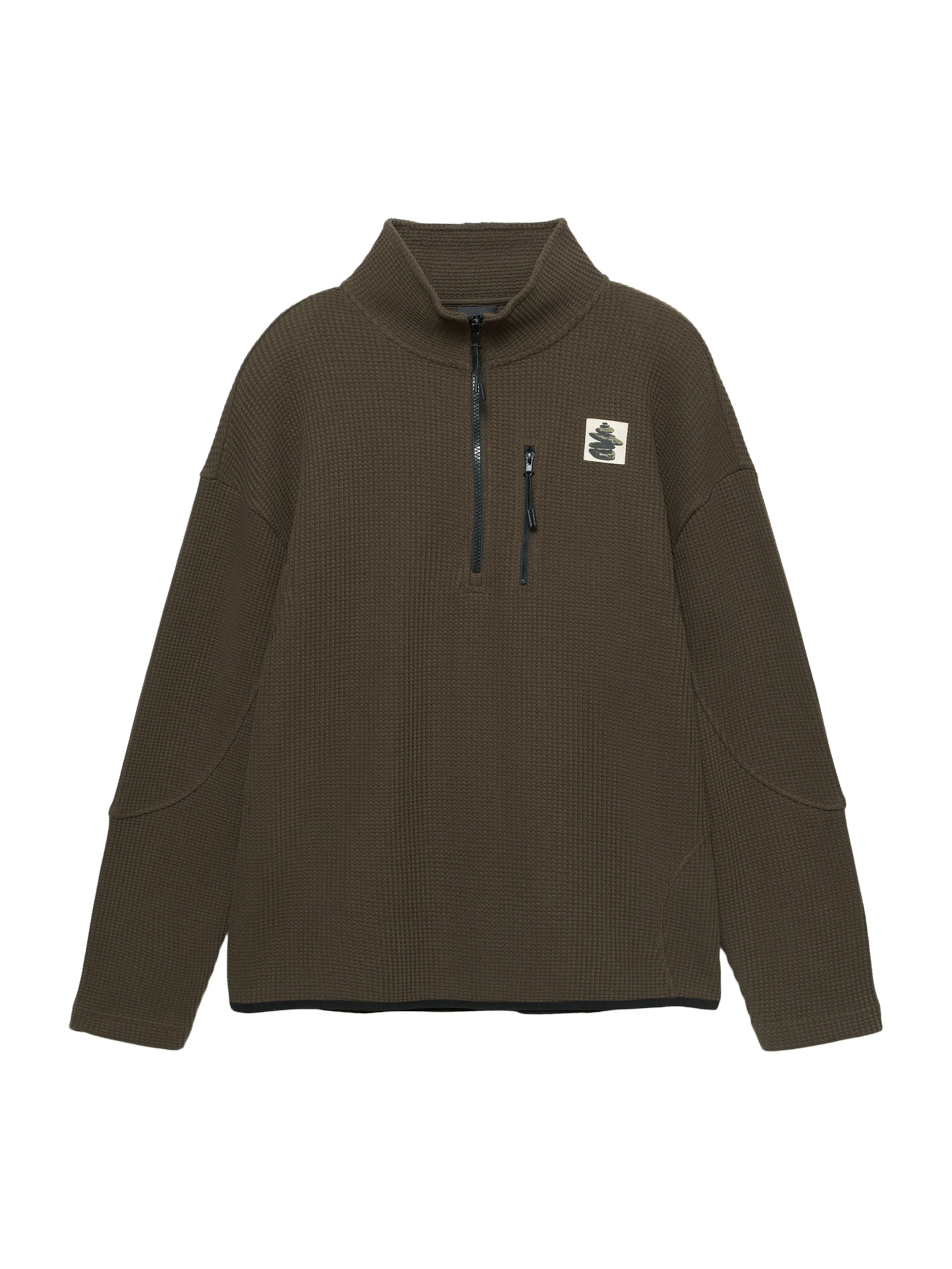 Felpa di Pull&Bear in verde: frontale