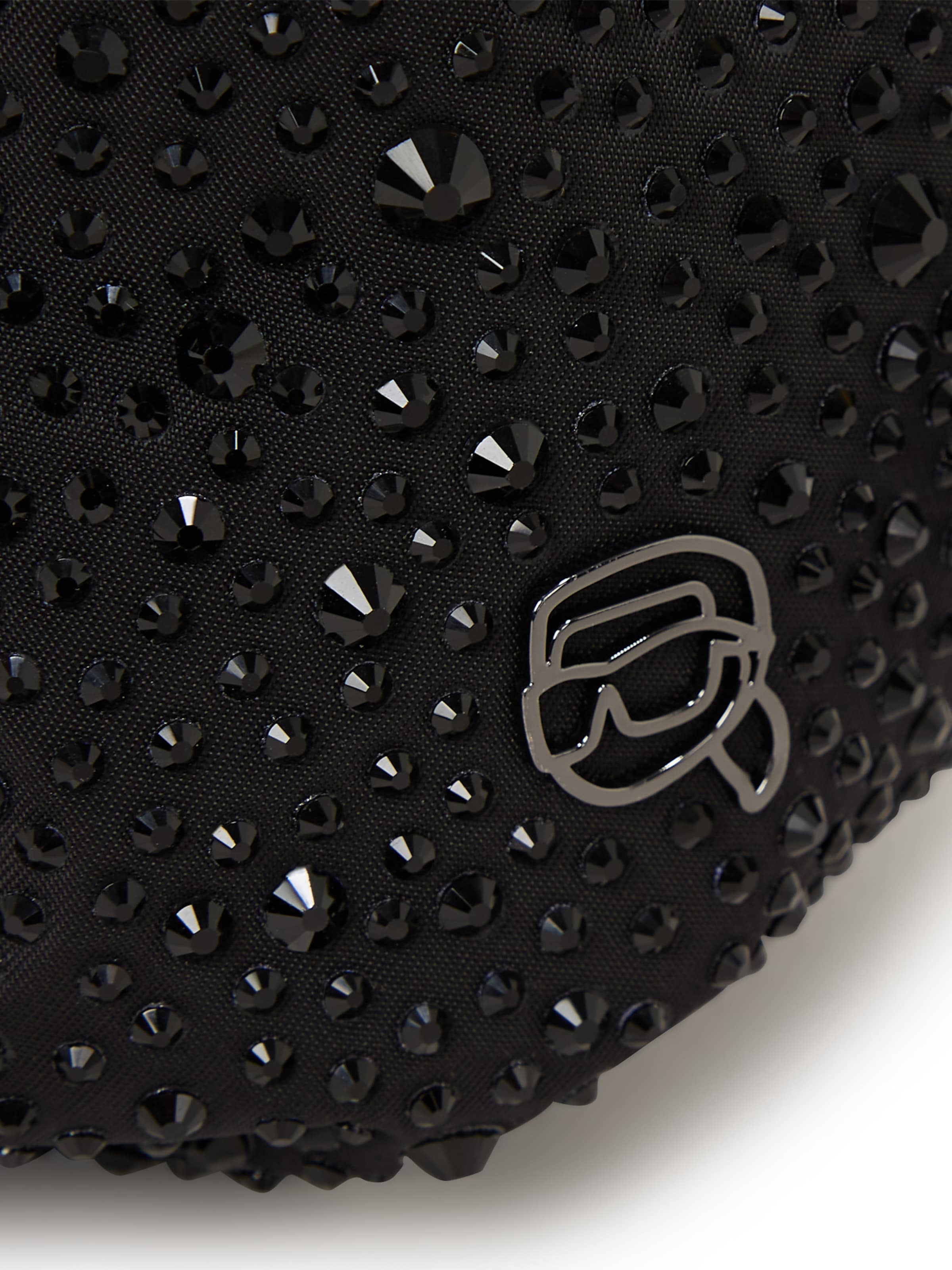 Poche ventrale 'Ikon' Karl Lagerfeld en noir