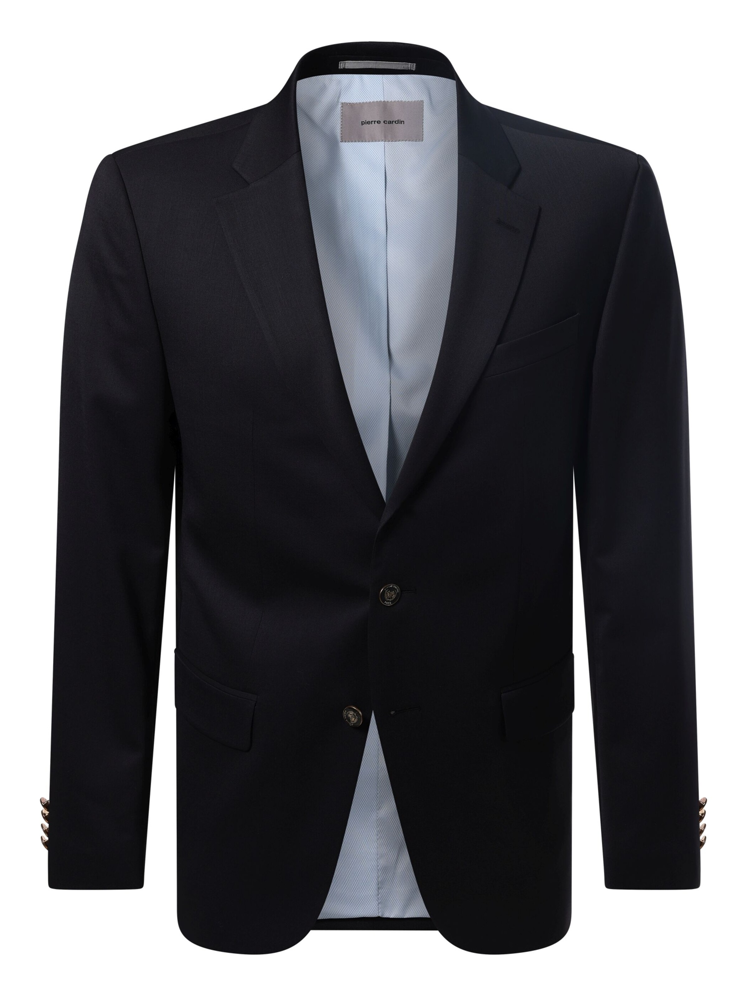 PIERRE CARDIN Regular fit Colbert 'Grant' in Zwart: voorkant