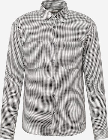 s.Oliver Slim fit Button Up Shirt in Black: front