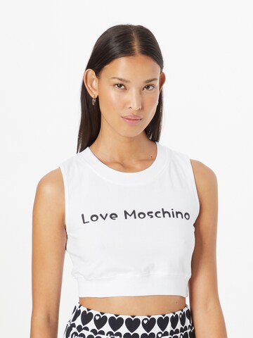 Love Moschino Top in White: front