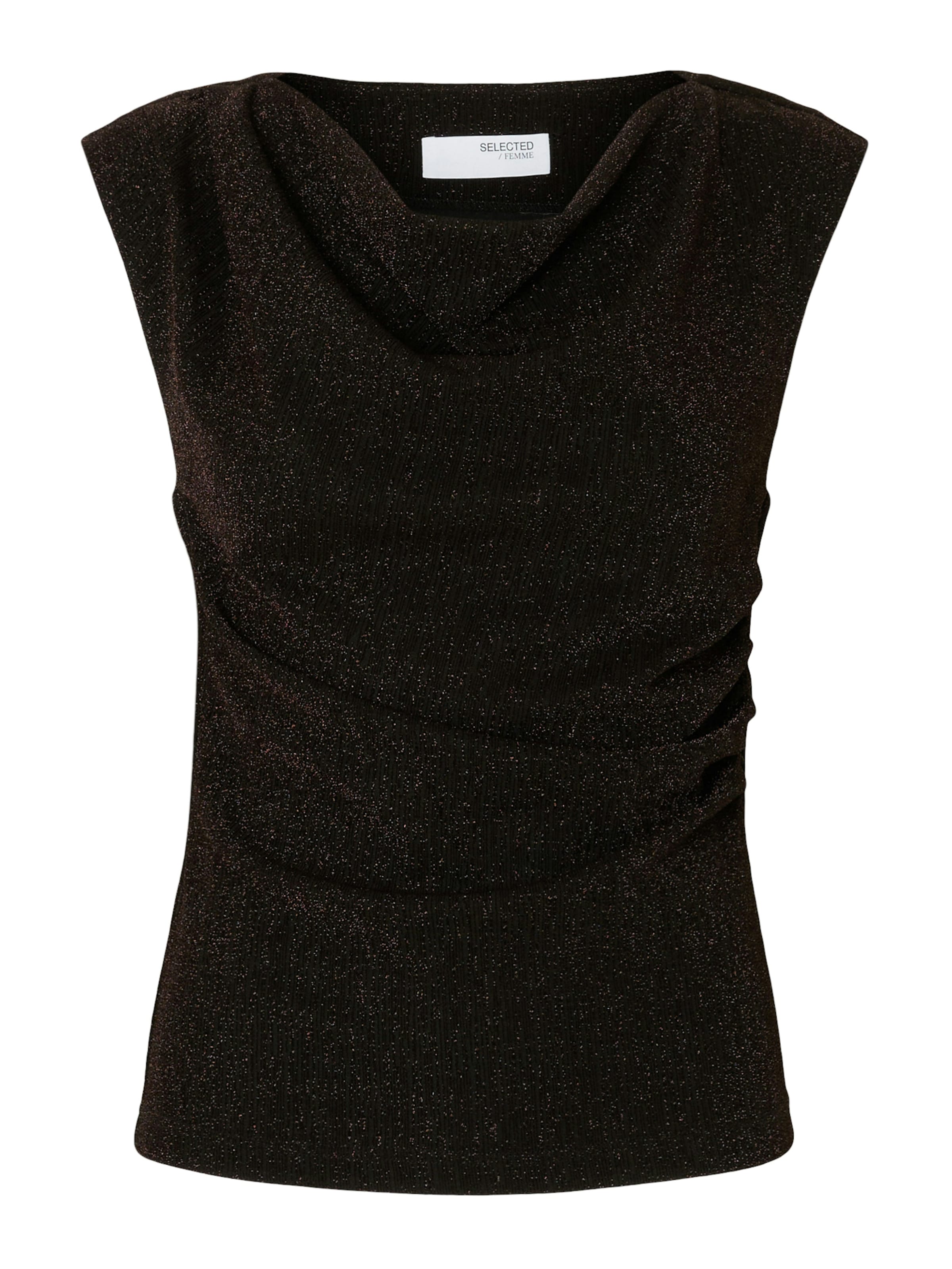 Haut SELECTED en marron : devant