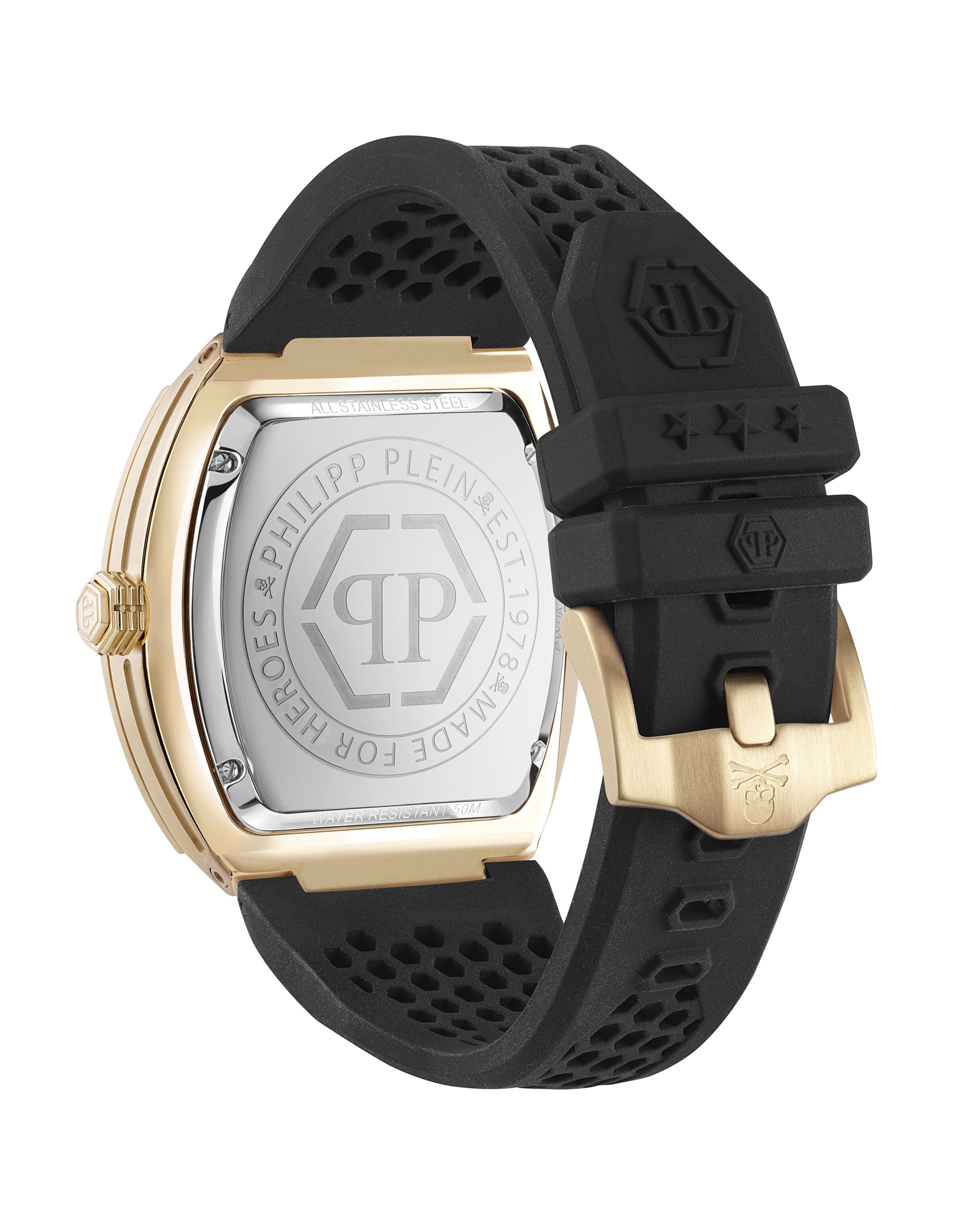 Philipp Plein - Relógios analógicos 'Hexagon' em preto