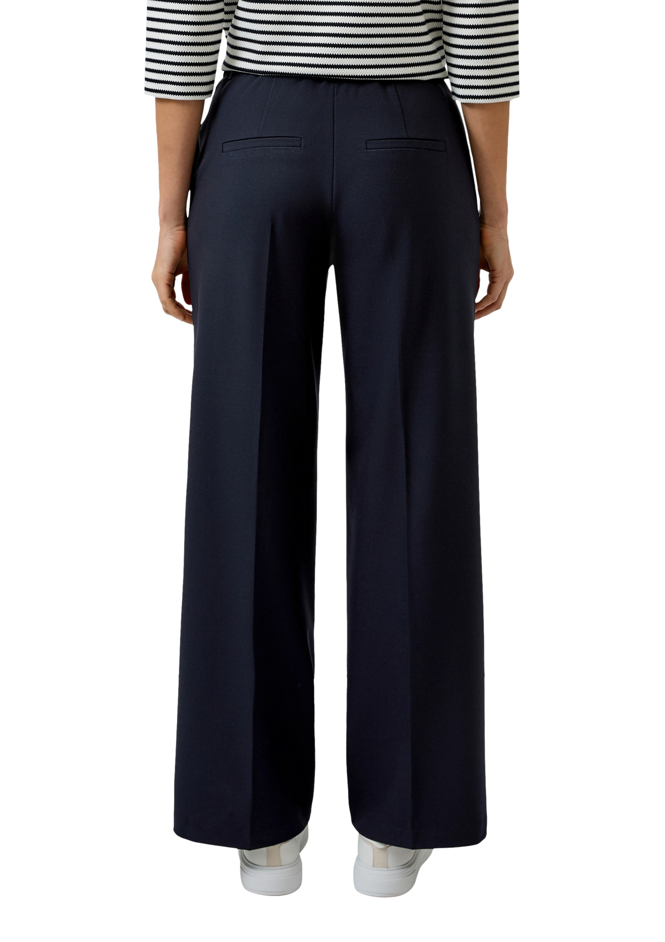 Regular Pantalon à plis s.Oliver en bleu