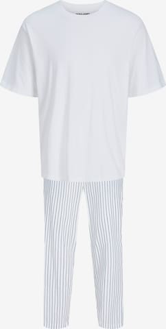 JACK & JONES Pitkä pyjama 'JACFlorence' värissä valkoinen: etupuoli