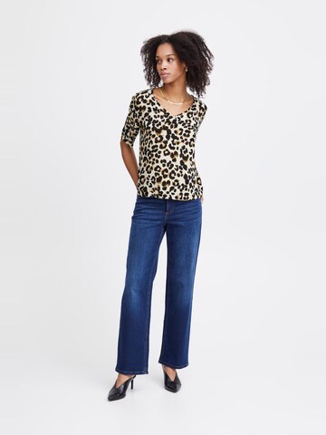 ICHI Blouse 'IHMarrakech' in Beige