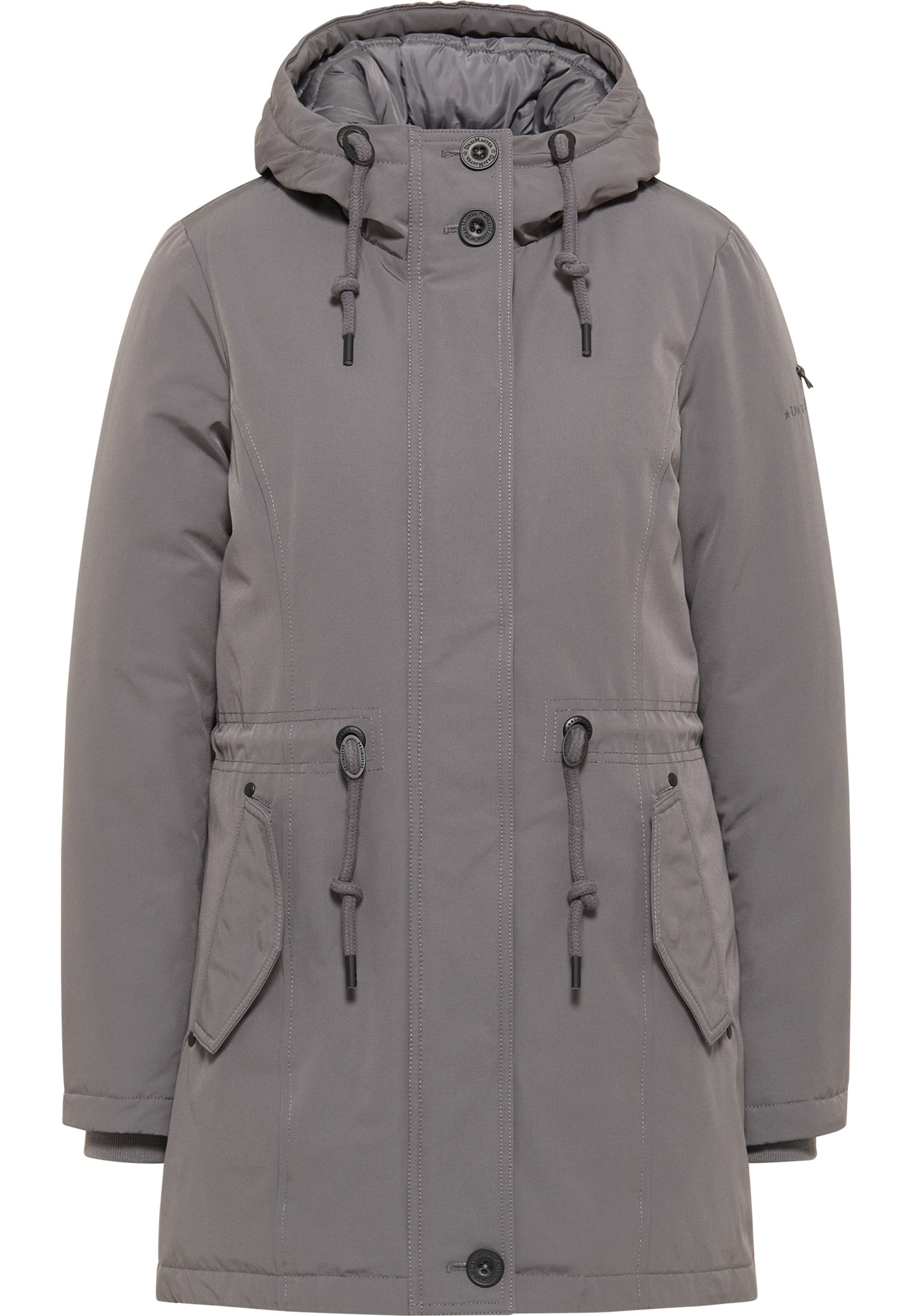 Frauen Große Größen DreiMaster Klassik Parka in Dunkelgrau - AP51479 Frauen Große Größen DreiMaster Klassik Parka in Dunkelgrau - AP51479