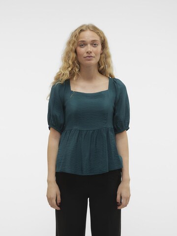 VERO MODA Shirt 'LUCINDA' in Groen: voorkant