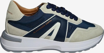 Baskets basses Alexander Smith en bleu : devant