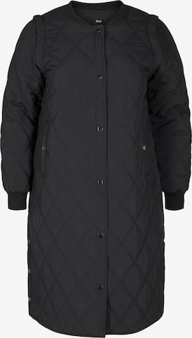 Zizzi Between-Season Jacket 'MWEDNESDAY' in Black: front