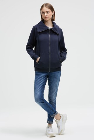 Soccx Zip-Up Hoodie in Blue