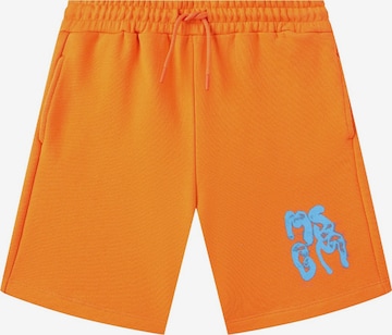 MSGM Regular Hose 'Bermuda felpa arancione per bambino' in Orange: Vorderseite