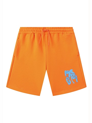 Regular Pantalon 'Bermuda felpa arancione per bambino' MSGM en orange : devant
