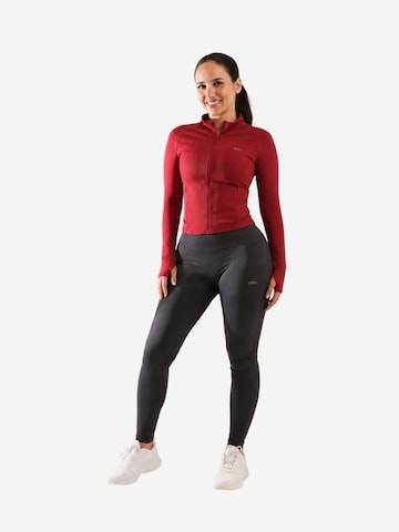 OYOJ Träningsjacka 'Shape Performance Zip Jacket - Red Cherry' i röd