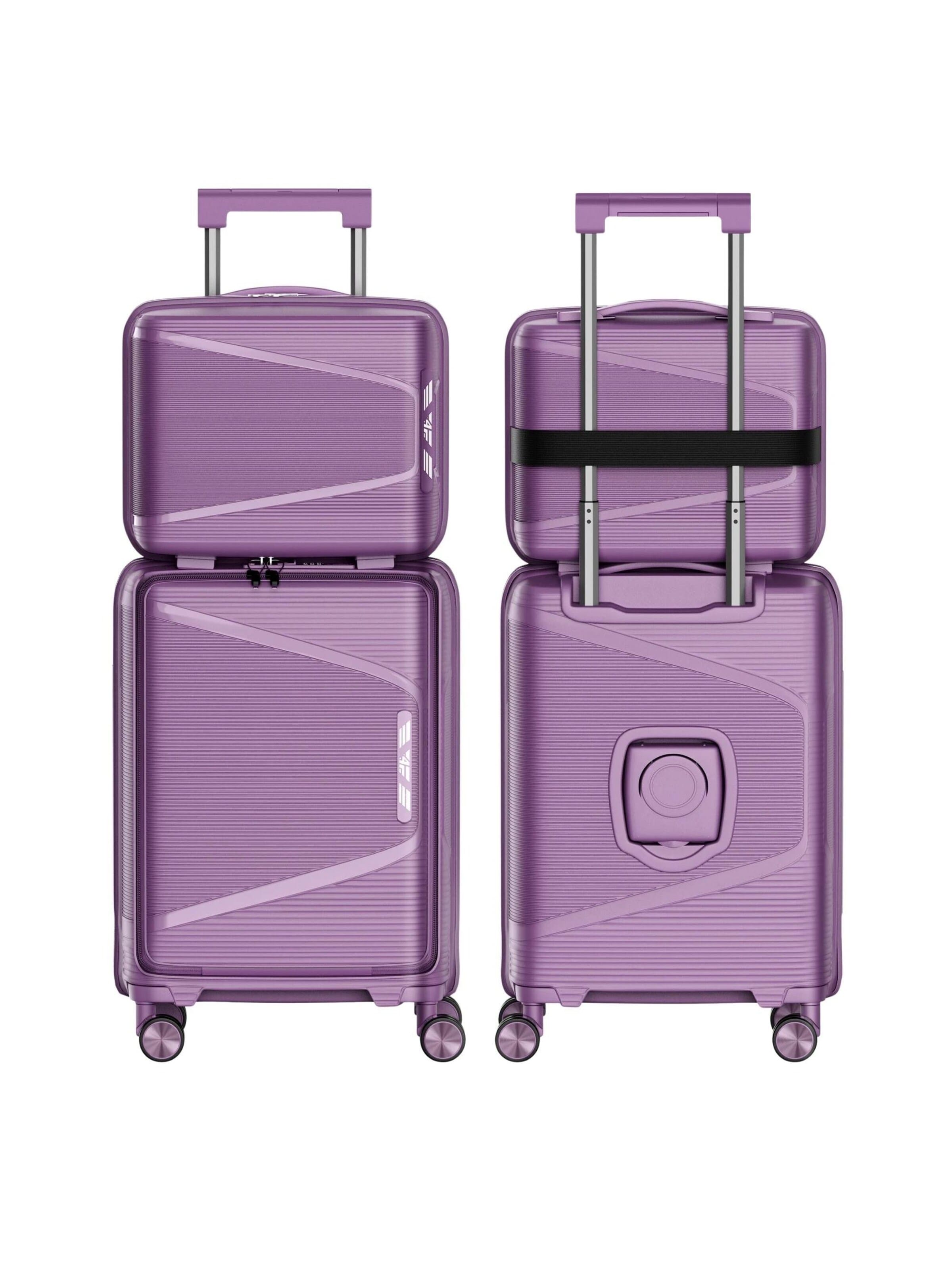4FLY Suitcase Set 'Linea Lux' in Purple: front