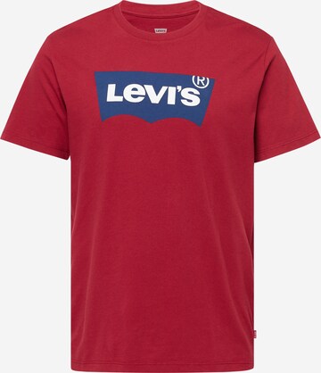 LEVI'S ®regular Majica 'Graphic Crewneck Tee' - crvena boja: prednji dio