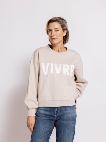 Zhrill Sweatshirt 'ZHTERA'‌‌‌‌‌‌‌ in Beige