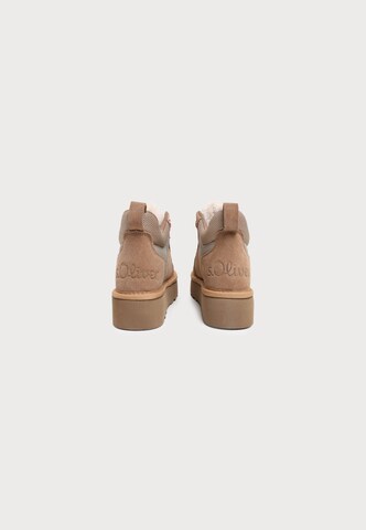 Bottines à lacets s.Oliver en marron