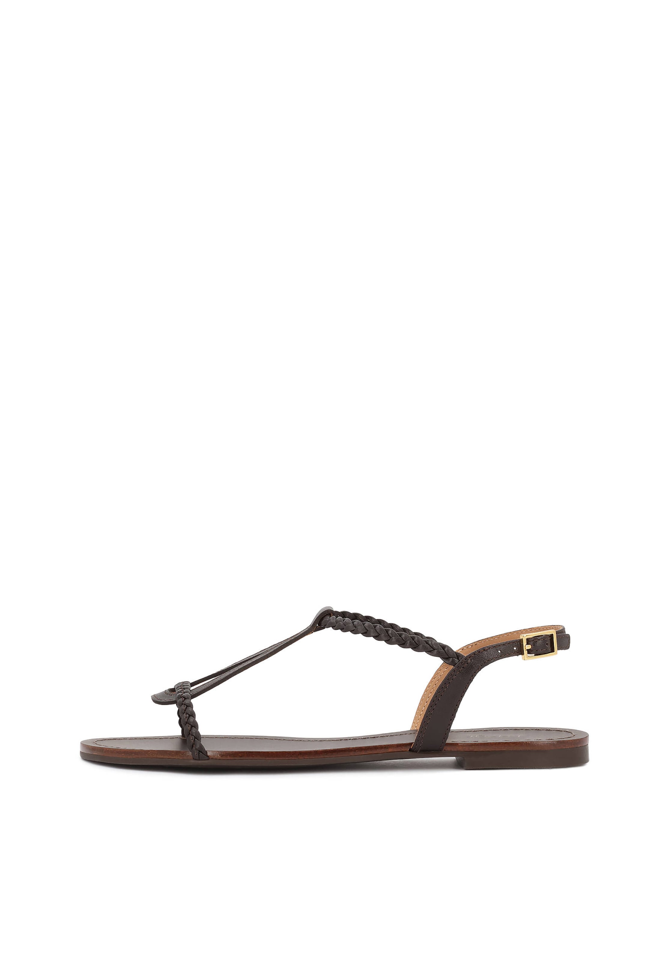 Kazar Sandaler med rem i mørkebrun, Produktvisning