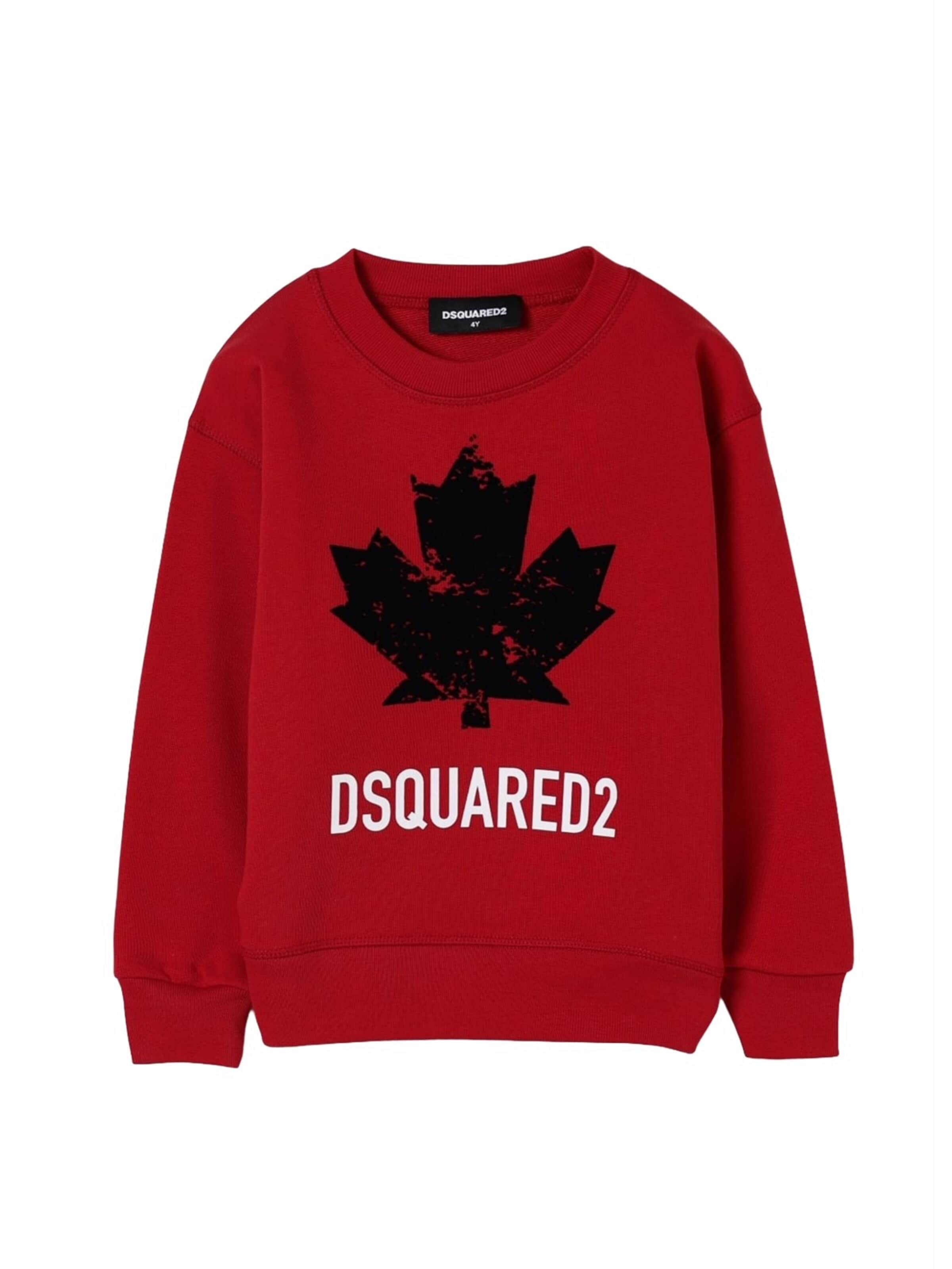 DSQUARED2 - Sudadera en rojo: frente