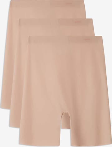 Pantalon modelant ' 3 PACK ' Gisela en beige : devant